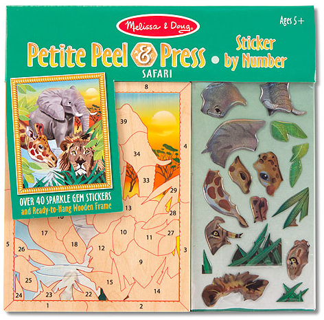 JBM145-3190 Peel and Press Stickers on Wood - Safari