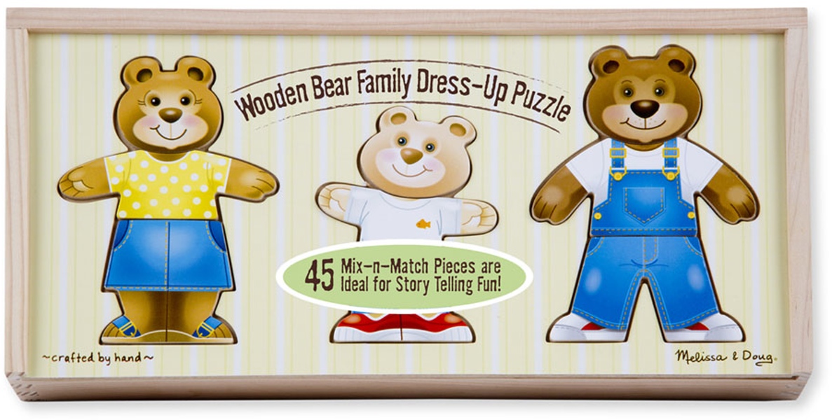 3770 Bear Family Dress-up Puzzle Age: 3-6 Years