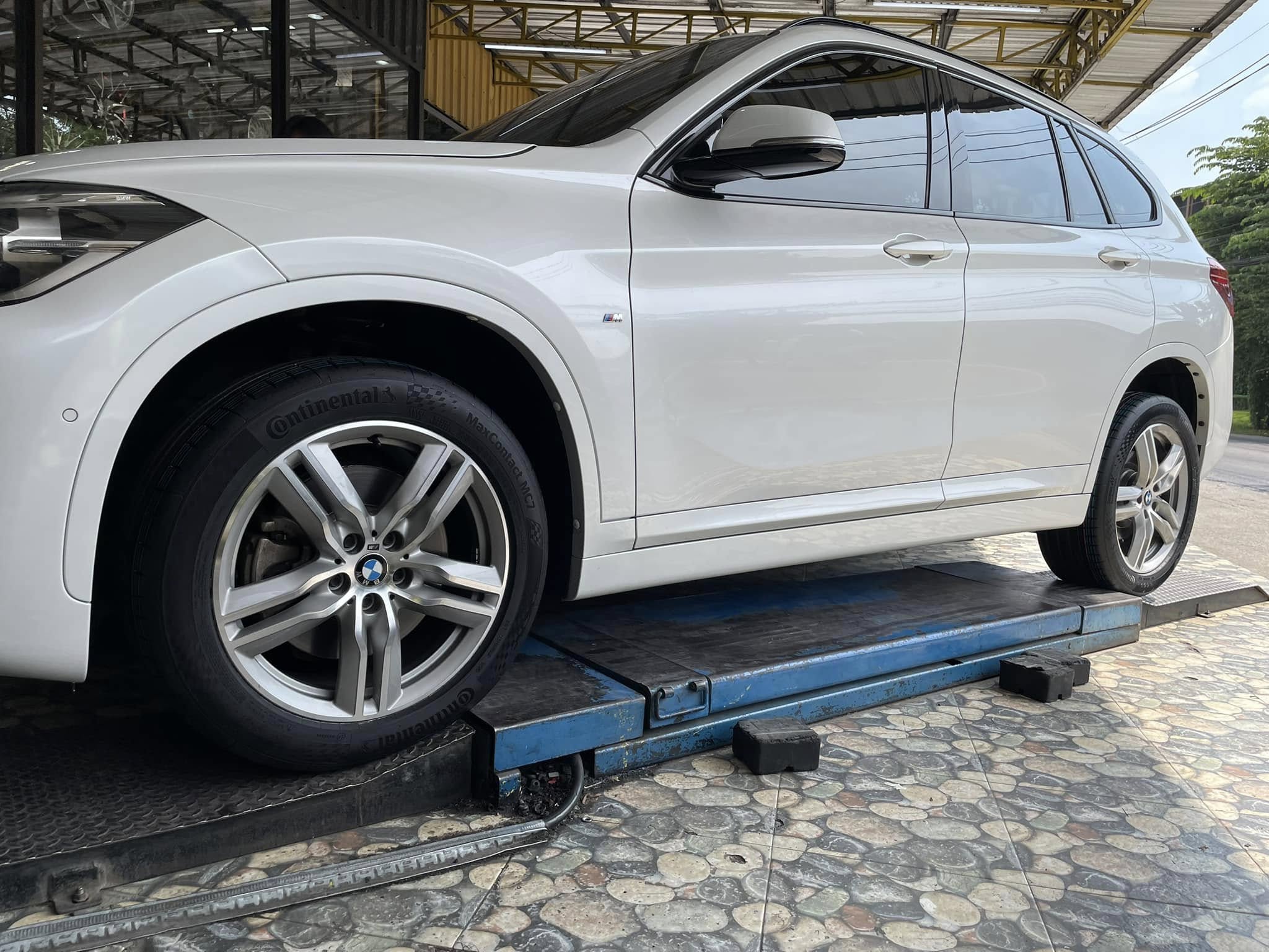 🛞 #BMW_X1 🚘เปลี่ยนยาง 🐘#Continental #MaxContactMC7 235/50R18