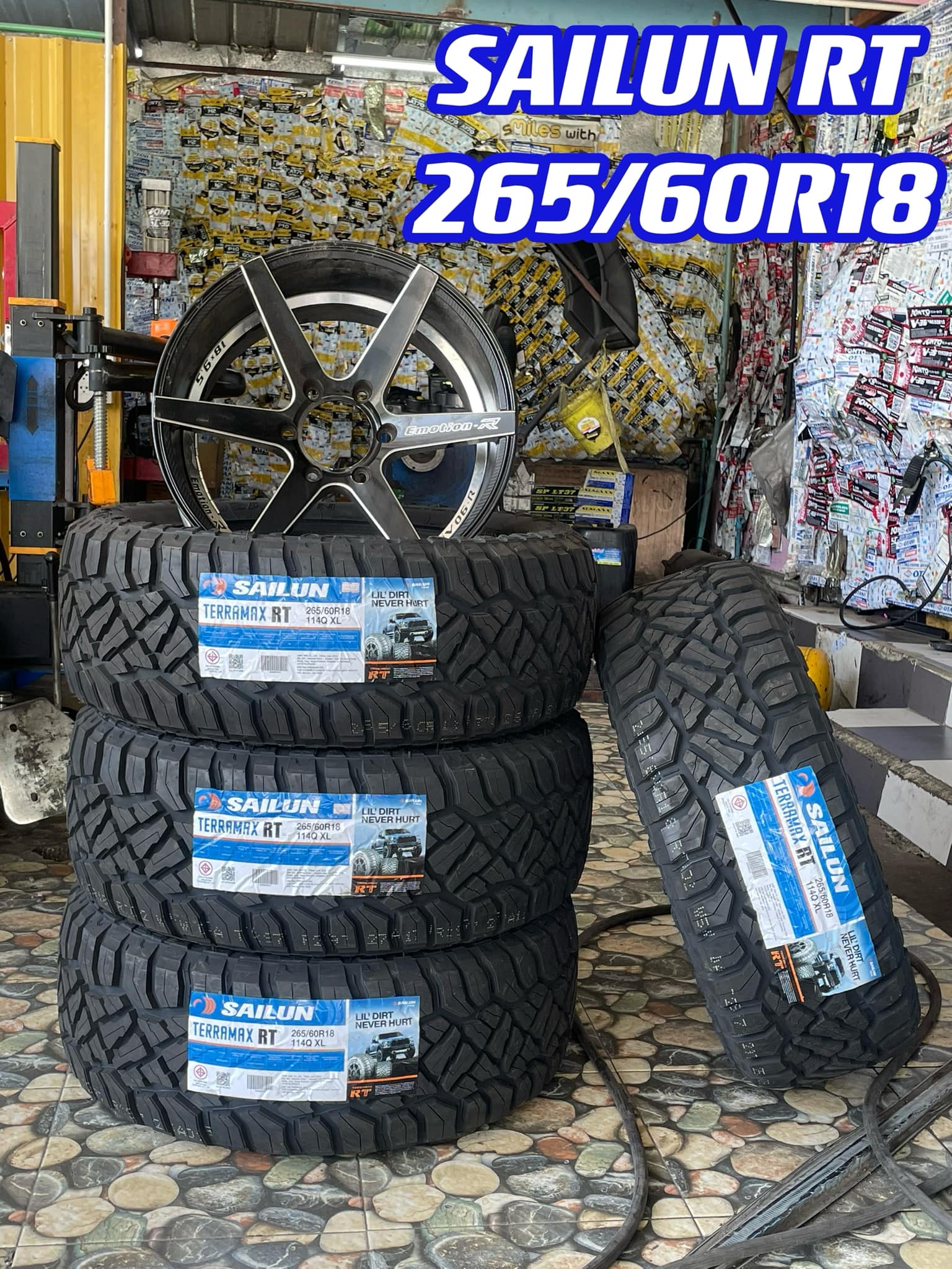 #Sailun Terramax RT 265/60R18 ยางใหม่ปี2024 " หล่อ ดุดัน ยางตัวหนังสือสีขาว "