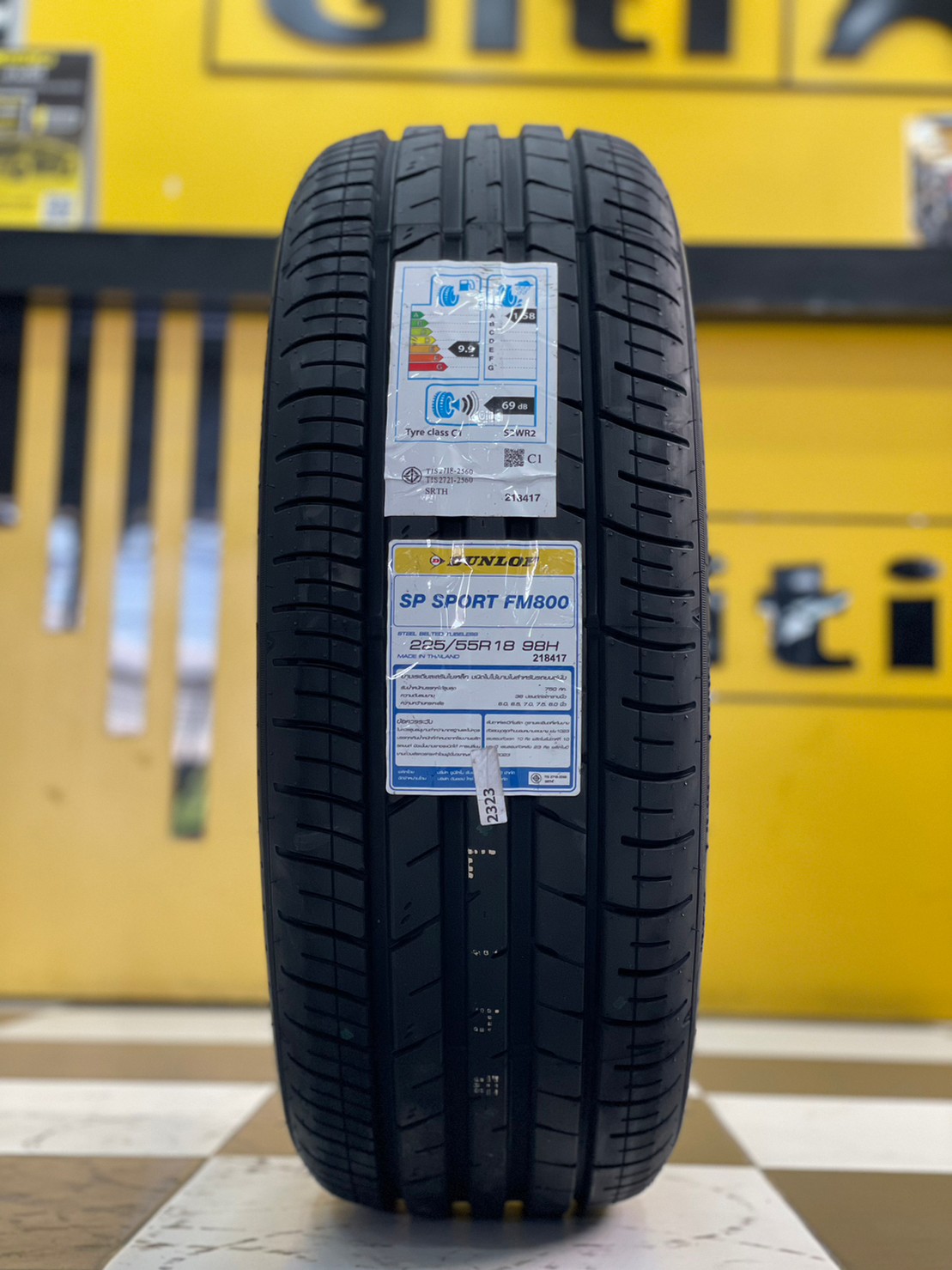 ยางใหม่ DUNLOP SP SPORT FM800 225/55R18 ยางใหม่ปี2023