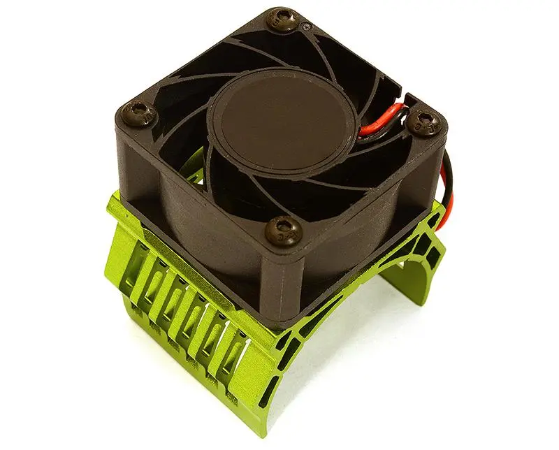 INT-C28604GREEN 42mm Motor Heatsink+40x40mm Cooling Fan 17k rpm for 1/10 Summit & E-Revo