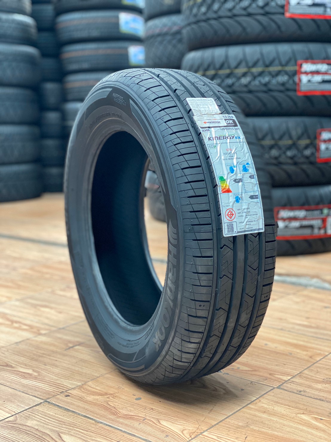 ยางใหม่ปี2020 Hankook Kinergy Ex 185/60R15 ยางคุณภาพดี นุ่มเงียบ พร้อมติดตั้งฟรี