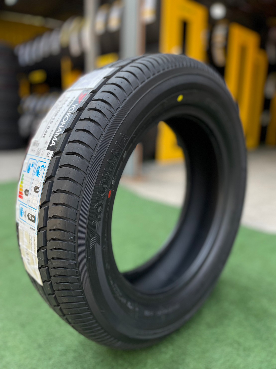 185/60R15 ยางใหม่YOKOHAMA E70 ยางใหม่ปี2023 ยางคุณภาพดี นุ่มเงียบ