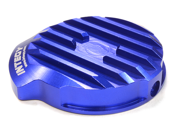 INT-C26191BLUE Billet Machined Motor Cover for Traxxas 1/10 Slash 4X4 VXL
