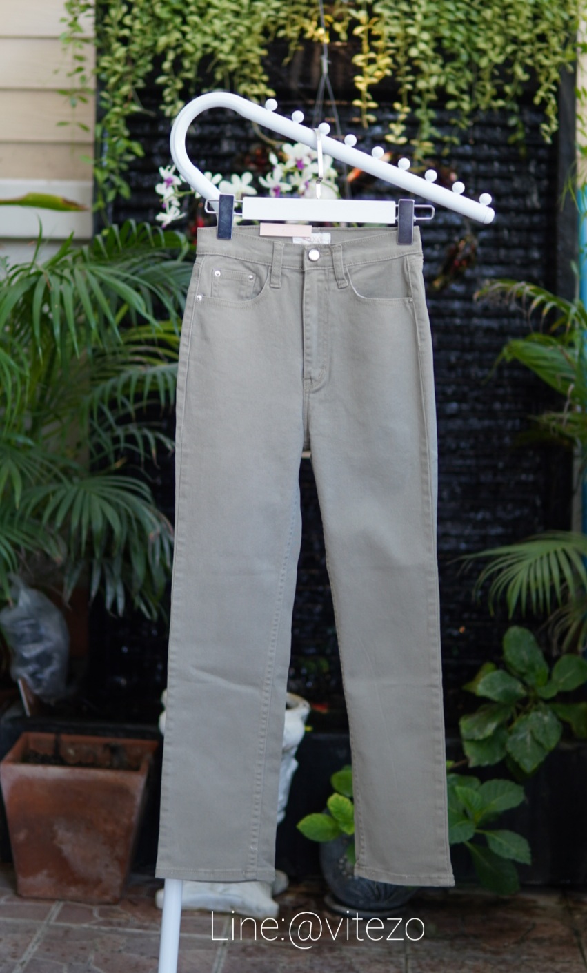 กางเกงยีนส์ขายาว ผ้ายืด สวมใส่สบาย สีสวย ยืด หนา นิ่ม น่ารัก