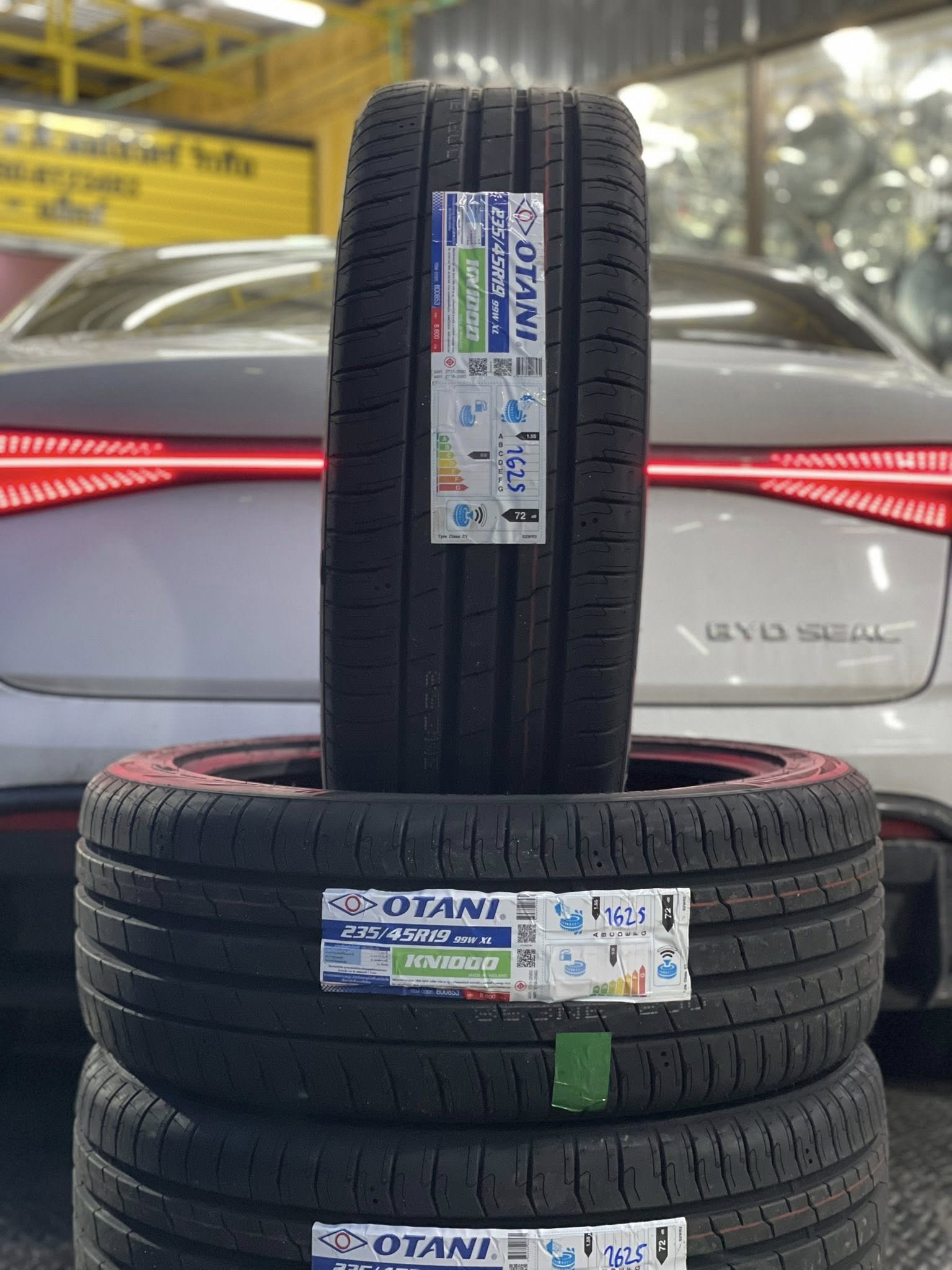 BYD_SEAL🚘 เปลี่ยนยาง 🛞🐘#OTANI_KN1000_235/45R19 🛞 #รถไฟฟ้า100%