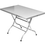 100391102 โต๊ะพับสเตนเลส ขาสเตนเลส ตราซีกัล นกนางนวล ขนาด110 ซม. ** รับสินค้าหน้าร้าน **