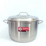 185510 หม้อหุงต้ม สเตนเลส 36 ซม. ตราหัวม้าลาย