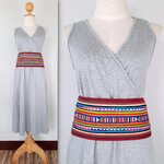 ผ้าคาดเอว ผ้าลีซอ งานทำมือ