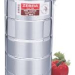 150145 ปิ่นโตสเตนเลส ขนาด 14 ซม. 5 ชั้น ตราหัวม้าลาย