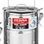 150103 ปิ่นโตสเตนเลส ขนาด 10 ซม. 3 ชั้น ตราหัวม้าลาย