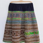 กระโปรงชาวเขา งานปักมือ ลายชัดสวย