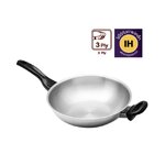 Zebra กระทะ Vitalux 3 ชั้น 28ซม. ลึก ด้าม+หูเบกาไลท์ (IH) ตราหัวม้าลาย