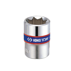 ลูกบ๊อก สั้น สีขาว ขนาด 1/4" 8 เหลี่ยม รุ่น 2310M KING TONY