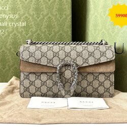 กระเป๋าสะพายแบรนด์Gucci Dionysus small crystal มือสอง
