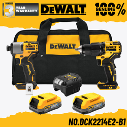 ชุดคอมโบสว่านกระแทก + ไขควงกระแทกไร้สาย 20V Max (DCF840+DCD709) พร้อมแบตเตอรี่ No.DCK2214E2-B1 DEWALT