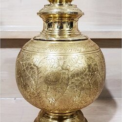 คณโฑแบบโบราณ ตอกลาย ขนาดใหญ่ กว้าง 7 นิ้ว ความสูง 10 นิ้วครึ่ง