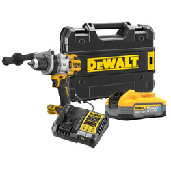 ชุดสว่านกระแทกไร้สายไร้แปรงถ่าน 20V Max รุ่นพรีเมียม 3 สปีด No.DCD1007H1T-B1 DEWALT (พร้อมแบตเตอรี่เเละแท่นชาร์จ)