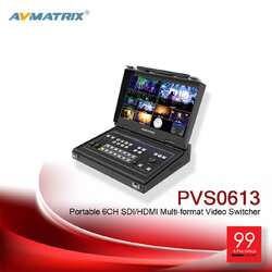 AVMatrix PVS0613 Portable 6CH SDI/HDMI Multi-format Video Switcher