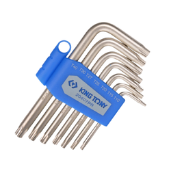 ประแจตัวแอล ท็อค-มีรู 7 ตัวชุด T10 - T40 รุ่น 20407PR KING TONY