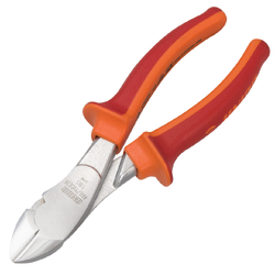 คีมปากเฉียง VDE ด้ามแดง-ส้ม กันไฟฟ้า 1000V ขนาด 7" - 8" No.466/1VDEBI UNIOR