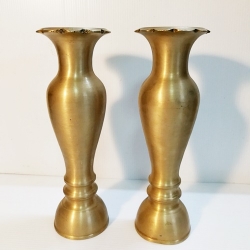 แจกันทองเหลือง 12 นิ้ว พิมพ์เก่า คู่