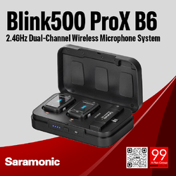 Saramonic - Blink500 ProX B6 2.4GHz Dual-Channel Wireless Microphone System