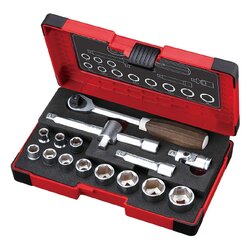 ชุดบล๊อก ขนาด 3/8" No.HRW3002M-W VESSEL