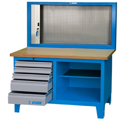 โต๊ะเครื่องมืออเนกประสงค์ พร้อมแผงแขวน 5 ลิ้นชัก No.946ACR UNIOR