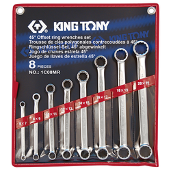ชุดประแจแหวนคอตรง รุ่น 1C08MR KING TONY