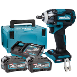 ชุดบล็อกไร้สาย 40V 1/2" 350Nm No.TW004GD201 MAKITA (รวมแบตเตอรี่และแท่นชาร์จ)