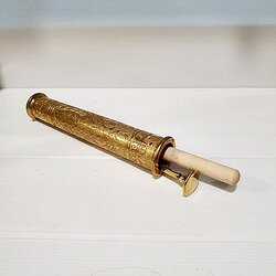 ตะบันหมาก 8 นิ้วตอกลาย ทองเหลืองไทย