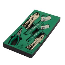 ชุดถาดประแจเลื่อน+คีม No.09909A SATA