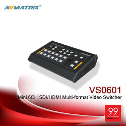 AVMatrix VS0601 Mini 6CH SDI/HDMI Multi-format Video Switcher