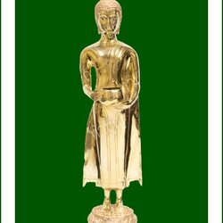  พรบูชาปางอุ้มบาตร หน้าตัก 9 นิ้ว พระประจำวันพุธกลางวัน เนือทองเหลืองแท้ คุณภาพสูง 