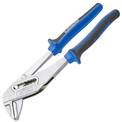 คีมคอม้า ปากเรียบ ด้ามฟ้าขเทามีปีก ขนาด 9.1/2",12" No.449/1PYTHON UNIOR