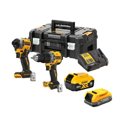 ชุดสว่านกระแทกและไขควงกระแทกไร้สาย 20V No.DCK2050P1E1T-B1 DEWALT