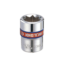 ลูกบ๊อก สั้น สีขาว ขนาด 1/4" 8 เหลี่ยม รุ่น 2310S KING TONY