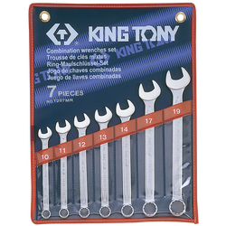 ชุดประแจแหวนข้างปากตาย 7ตัว #1207MR KING TONY