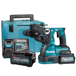 ชุดสว่านโรตารี่ไร้สาย 40V ขนาด 28mm. (1-1/8") SDS PLUS No.HR001GM102 (แบตเตอรี่-แท่นชาร์จ) MAKITA