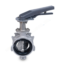 บัตเตอร์ฟลายวาล์วด้ามโยก อลูมินั่ม 150PSI แบบ EPDM ลิ้นสเตนเลส Model 550LA TOYO