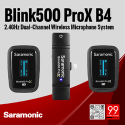 Saramonic - Blink500 ProX B4 2.4GHz Dual-Channel Wireless Microphone System