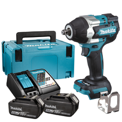 ชุดบล็อกไร้สาย 18V 1/2" 700Nm. No.DTW700TJX1 MAKITA (รวมแบตเตอรี่และแท่นชาร์จ)