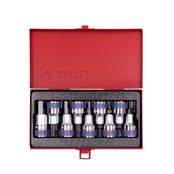 ชุดบ๊อกเดือยโผล่สั้น ขนาด 1/2" 6 เหลี่ยม 9 ตัวชุด รุ่น 4110PR KING TONY