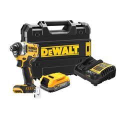 ชุดไขควงกระแทกไร้สาย ไร้แปรงถ่าน XR 20V Max No.DCF860E1T-B1 DEWALT (พร้อมแบตเตอรี่เเละแท่นชาร์จ)