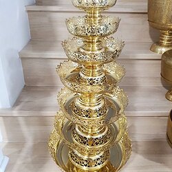 พานหนามเตย ยกชุด ขนาด 5 นิ้วถึง 12 นิ้ว