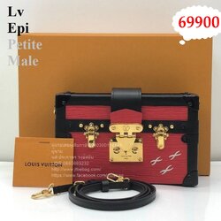 Lv Epi Petite Malle Trunk Bag สีแดง มือสอง