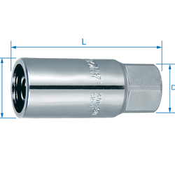 ลูกบ็อกยาว ถอดสตัด ขนาด 6,8,10,12 มิล รุ่น 9TD401 KING TONY