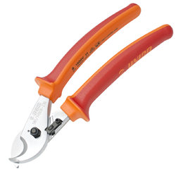 คีมตัดสายเคเบิล VDE ด้ามแดง-ส้ม กันไฟฟ้า 1000V ขนาด 7" - 9" No.580/1VDEBI UNIOR